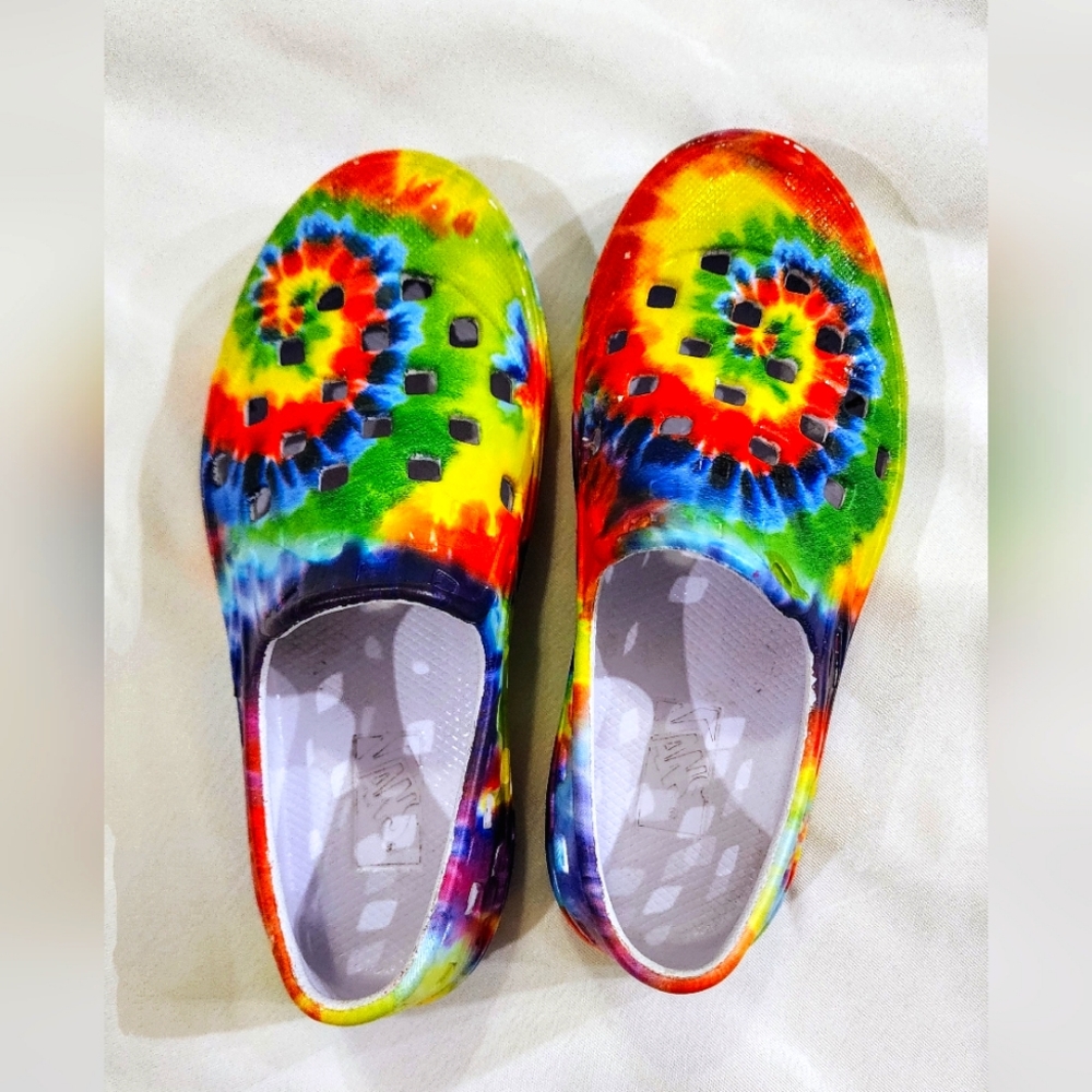 Vans Kids Tie-Dye Slip-On Shoes TRK Size 11t